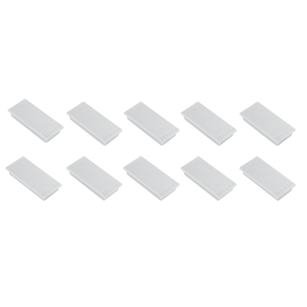 FRANKEN Magnete grau, Metall 23,0 x 50,0 mm, 10 St.