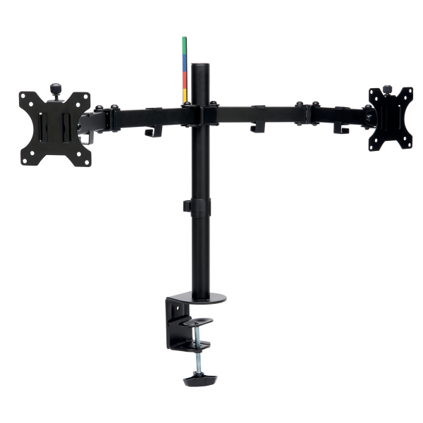 Kensington Monitor-Halterung SmartFit Ergo Dual K55409WW schwarz für 2 Monitore, Tischklemme, Tischbohrung