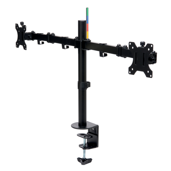 Kensington Monitor-Halterung SmartFit Ergo Dual K55409WW schwarz für 2 Monitore, Tischklemme, Tischbohrung