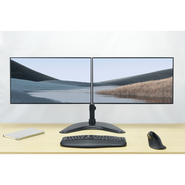 Kensington Monitor-Halterung SmartFit™ Ergo K58271WW schwarz für 2 Monitore, Bodenständer