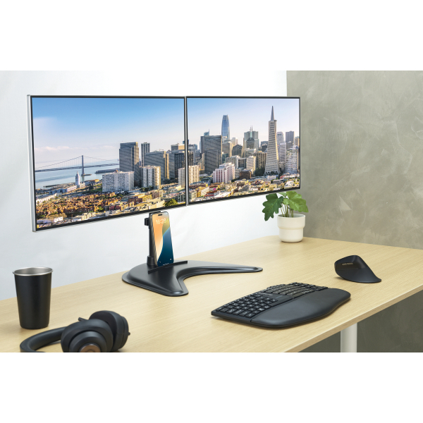Kensington Monitor-Halterung SmartFit™ Ergo K58271WW schwarz für 2 Monitore, Bodenständer