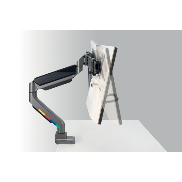 Kensington Monitor-Halterung SmartFit™ Dual K58272WW dunkelgrau für 2 Monitore, Tischklemme