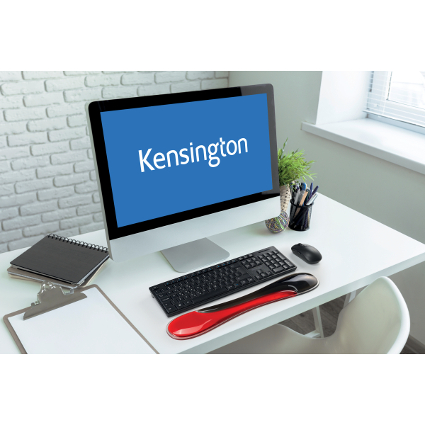 Kensington Handballenauflage Slim Duo Gel für Tastaturen rot