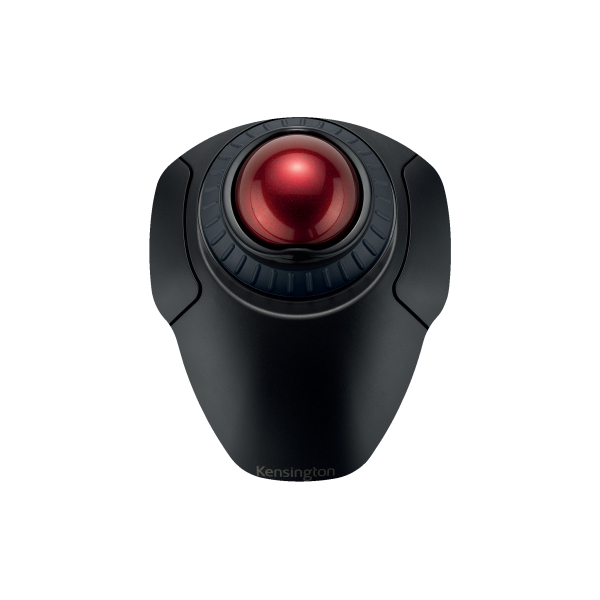 Kensington Orbit mit Scroll-Ring Trackball kabellos rot, schwarz