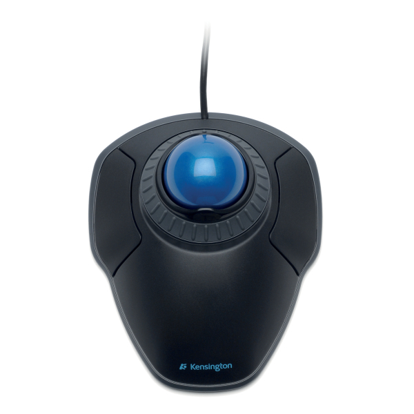 Kensington Orbit mit Scroll-Ring Trackball kabelgebunden blau, schwarz
