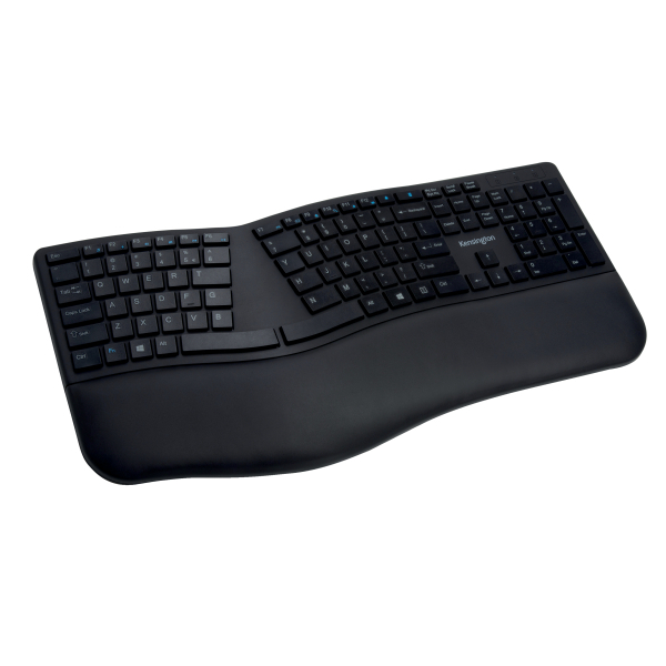 Kensington Pro Fit® ergonomische Tastatur kabellos schwarz