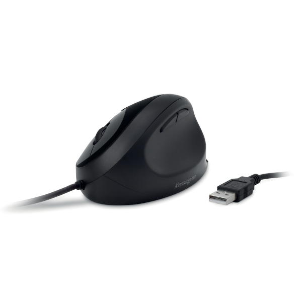 Kensington Pro Fit® Ergo Maus ergonomisch kabelgebunden schwarz