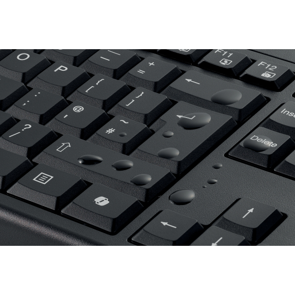 Kensington KM270 EQ Tastatur-Maus-Set kabellos schwarz