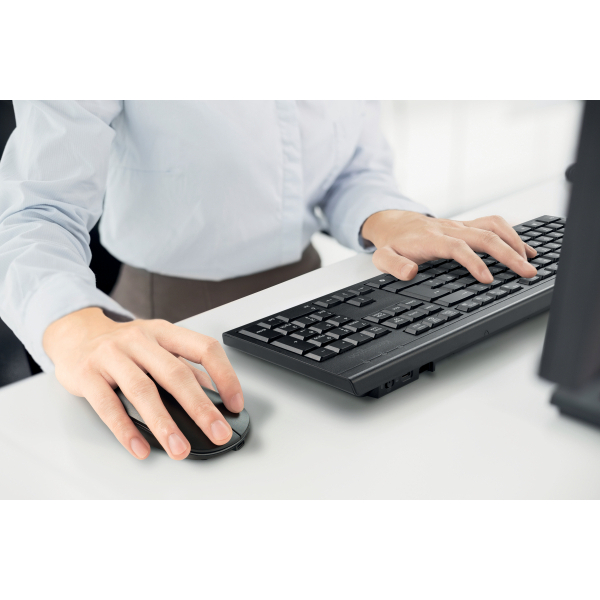 Kensington KM270 EQ Tastatur-Maus-Set kabellos schwarz