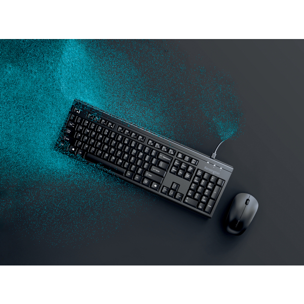 Kensington KM270 EQ Tastatur-Maus-Set kabellos schwarz