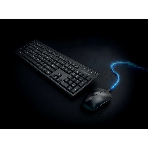 Kensington KM270 EQ Tastatur-Maus-Set kabellos schwarz