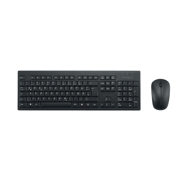 Kensington KM150 EQ Tastatur-Maus-Set kabellos schwarz