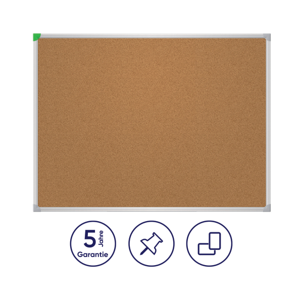 FRANKEN Pinnwand U-Act!Line® 90,0 x 60,0 cm Kork braun