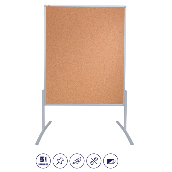 FRANKEN Moderationswand PRO 120,0 x 150,0 cm braun