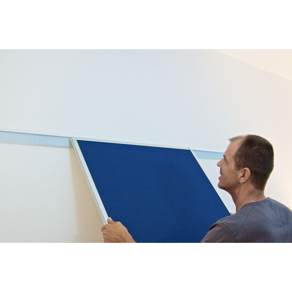 FRANKEN Pinnwand PRO 150,0 x 100,0 cm Textil blau