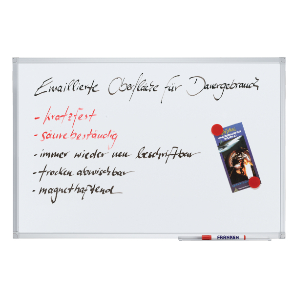 FRANKEN Whiteboard X-tra!Line SC3202 90,0 x 60,0 cm weiß emaillierter Stahl