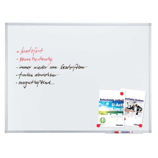 FRANKEN Whiteboard X-tra!Line SC3209 150,0 x 100,0 cm weiß emaillierter Stahl