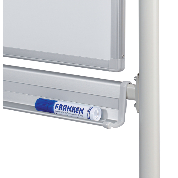 FRANKEN mobiles Whiteboard 120,0 x 90,0 cm weiß emaillierter Stahl