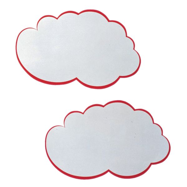 FRANKEN Moderationskarten weiß, rot 42,0 x 25,0 cm, 20 St.
