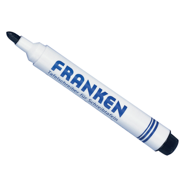 FRANKEN Whiteboard-Marker schwarz 2,0 - 6,0 mm, 10 St.