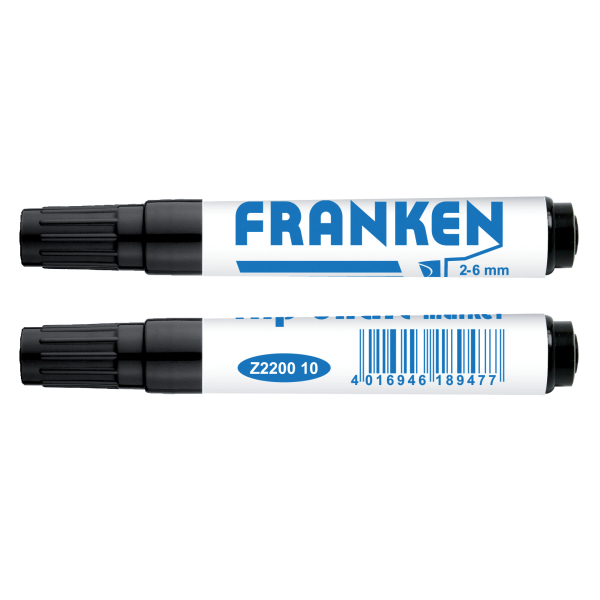 FRANKEN Flipchart-Marker schwarz 2,0 - 6,0 mm, 1 St.